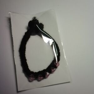 Lorena Espinoza Design Black and Pink Bracelet